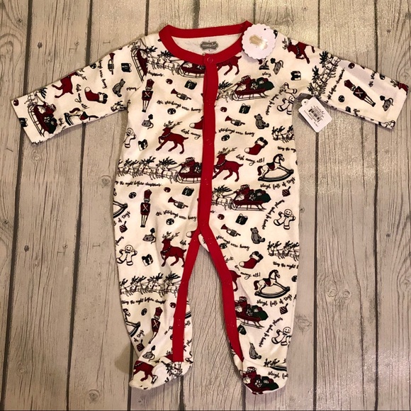 Mud Pie Other - Mud Pie Christmas Baby Footed Sleeper 0-3 mos